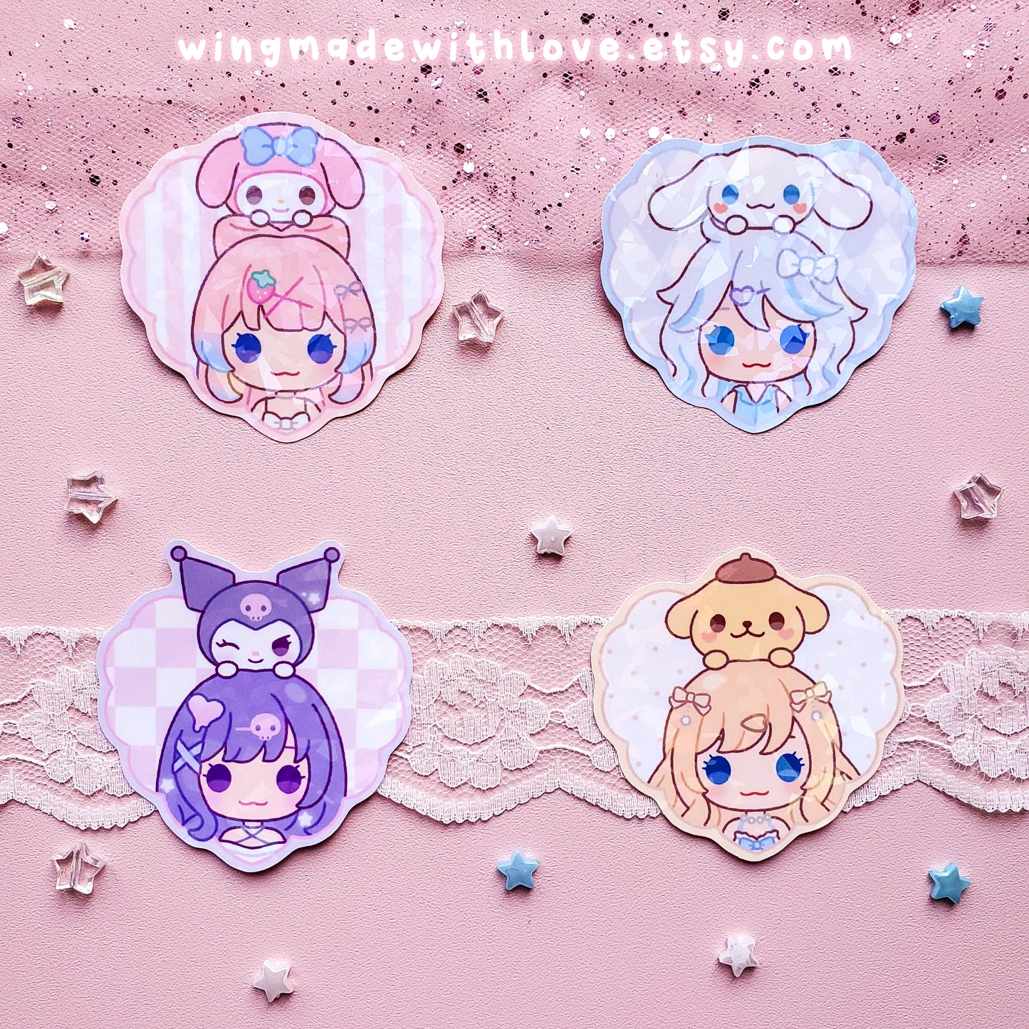 Genshin Stickers ♡ Kokomi Furina Raiden Navia