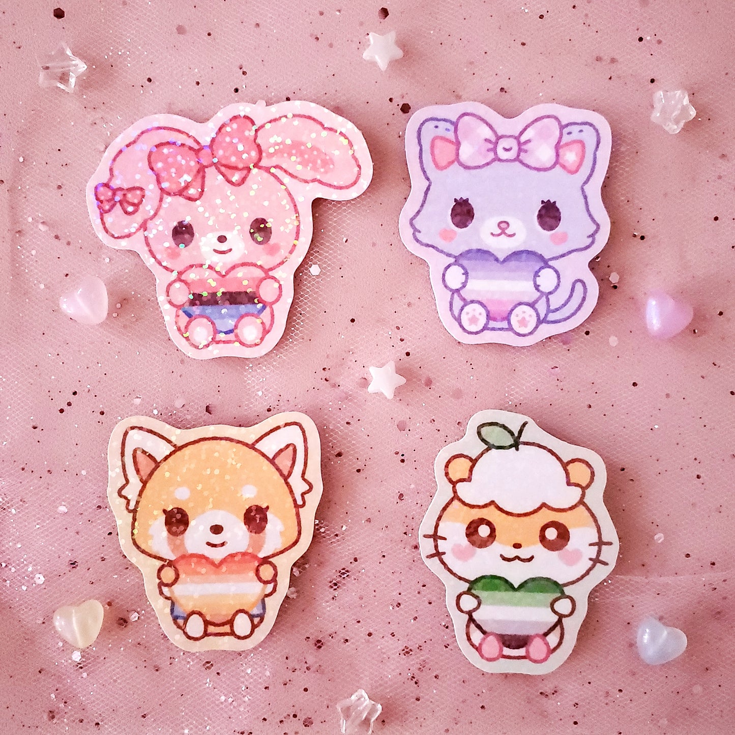 Fanart Stickers ♡ Kawaii Pride Friends