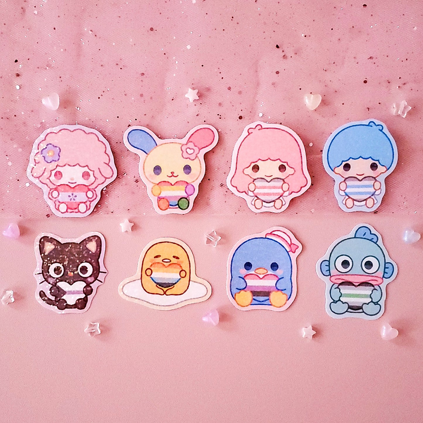 Fanart Stickers ♡ Kawaii Pride Friends