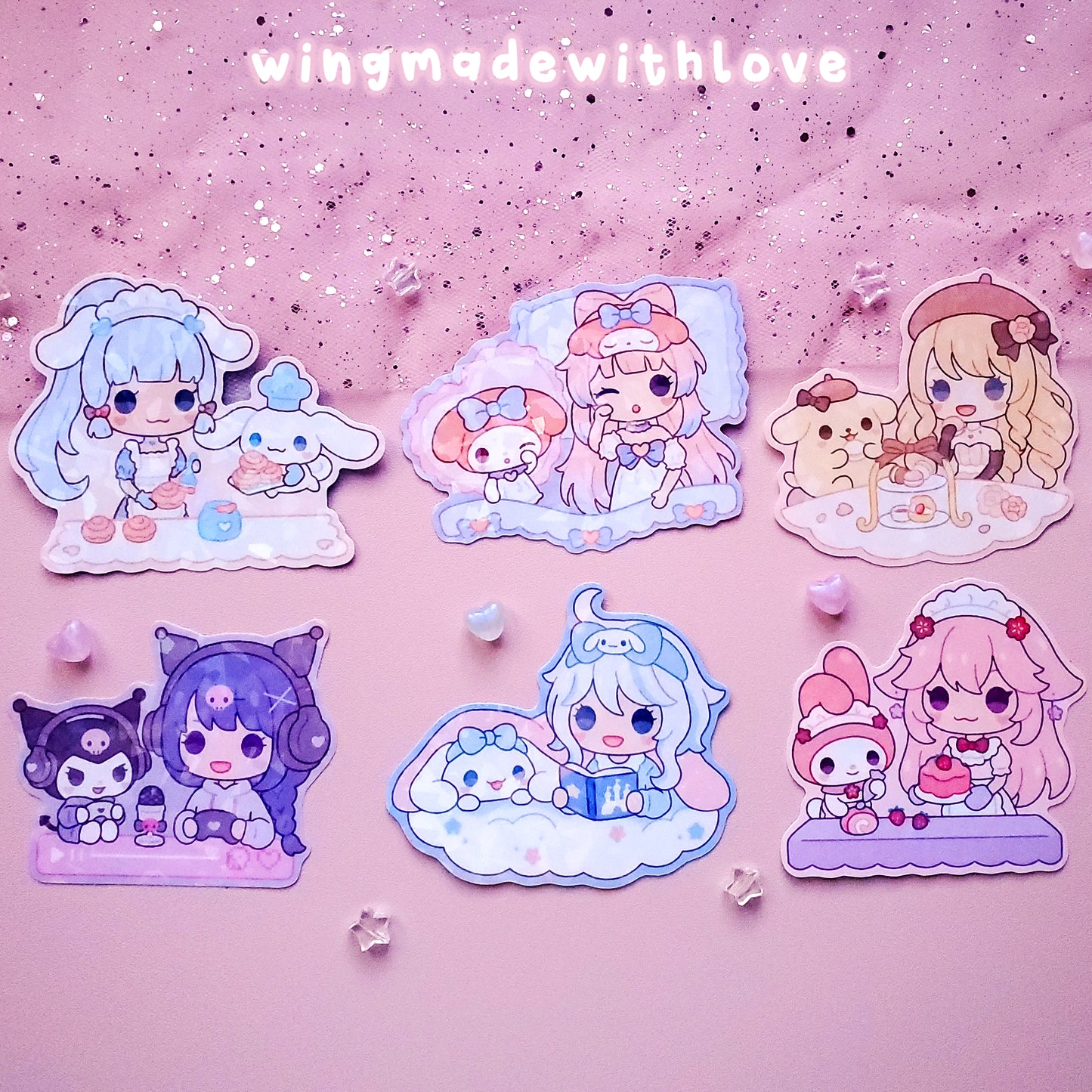 Genshin Stickers ♡ Ayaka Navia Kokomi Raiden