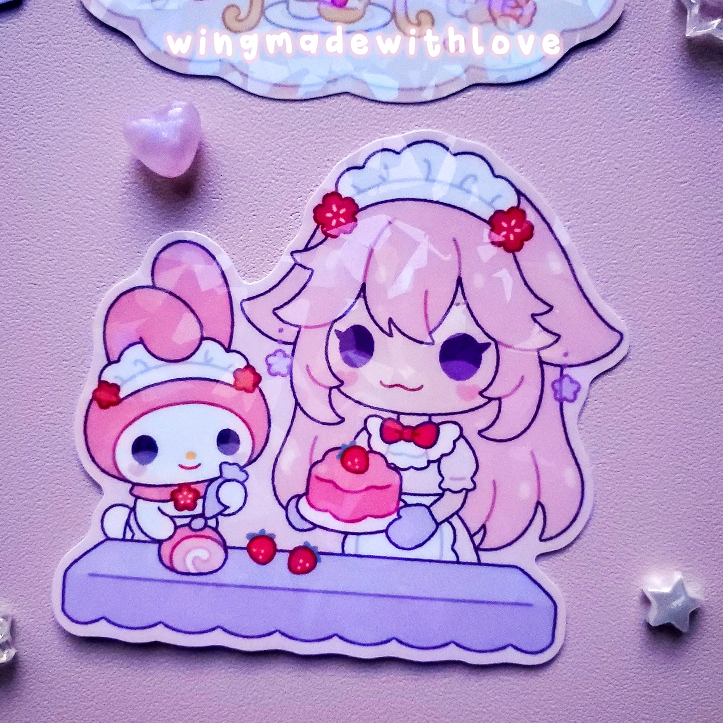 Genshin Stickers ♡ Ayaka Navia Kokomi Raiden