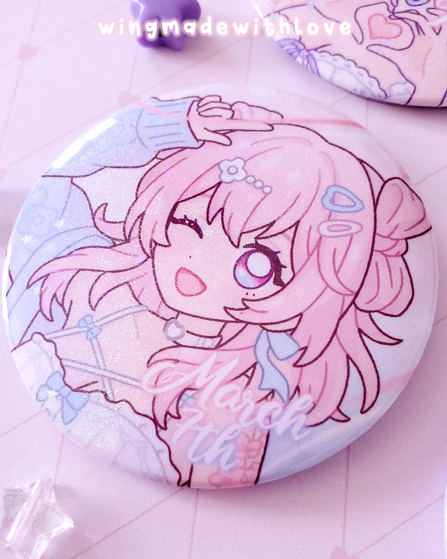 Honkai Star Rail Pin Buttons 58mm ♡ Robin Firefly March 7th Kafka