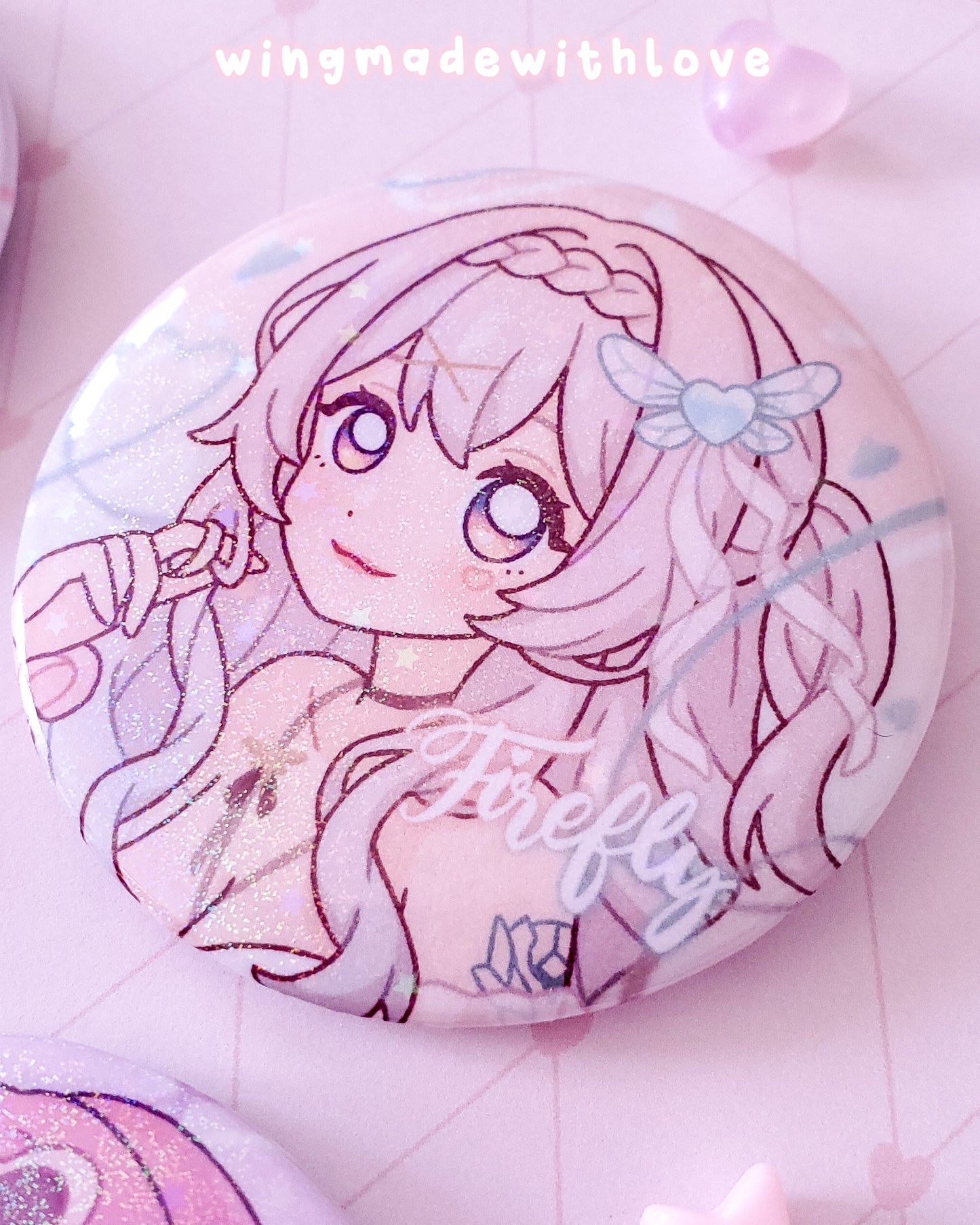 Honkai Star Rail Pin Buttons 58mm ♡ Robin Firefly March 7th Kafka