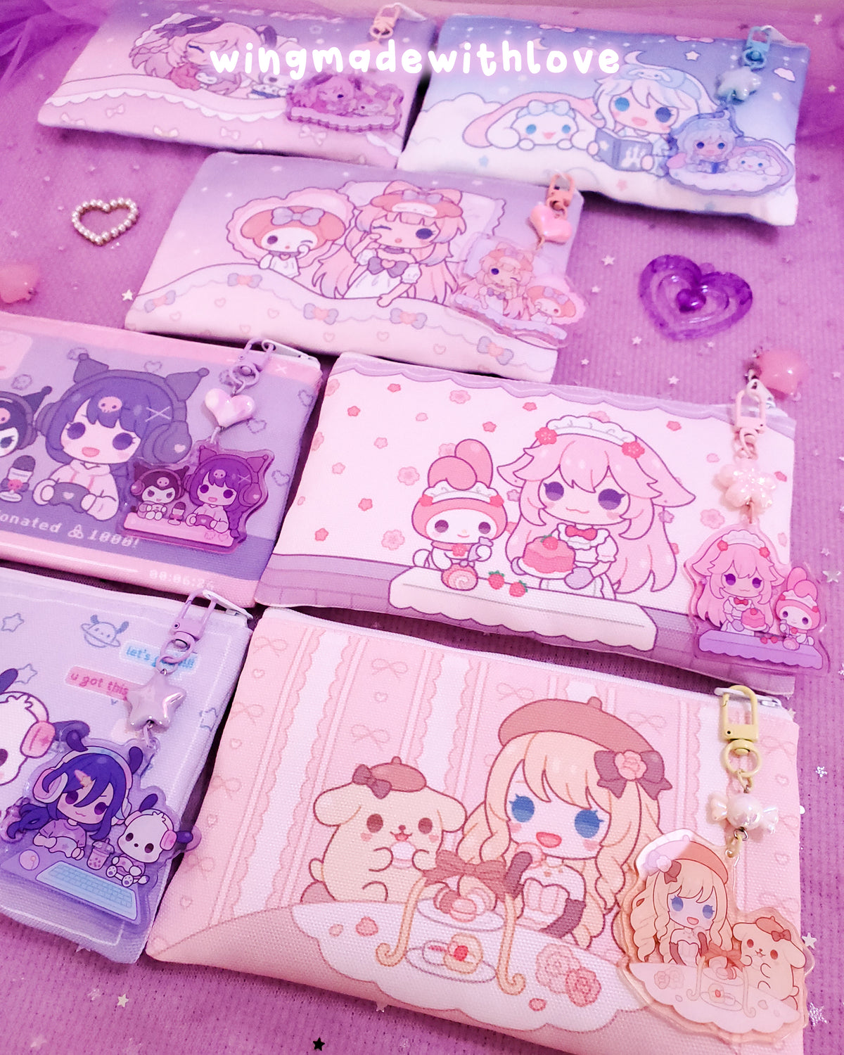 Genshin Pouches ♡ Citlali Furina Kokomi Raiden Yae Clorinde Navia