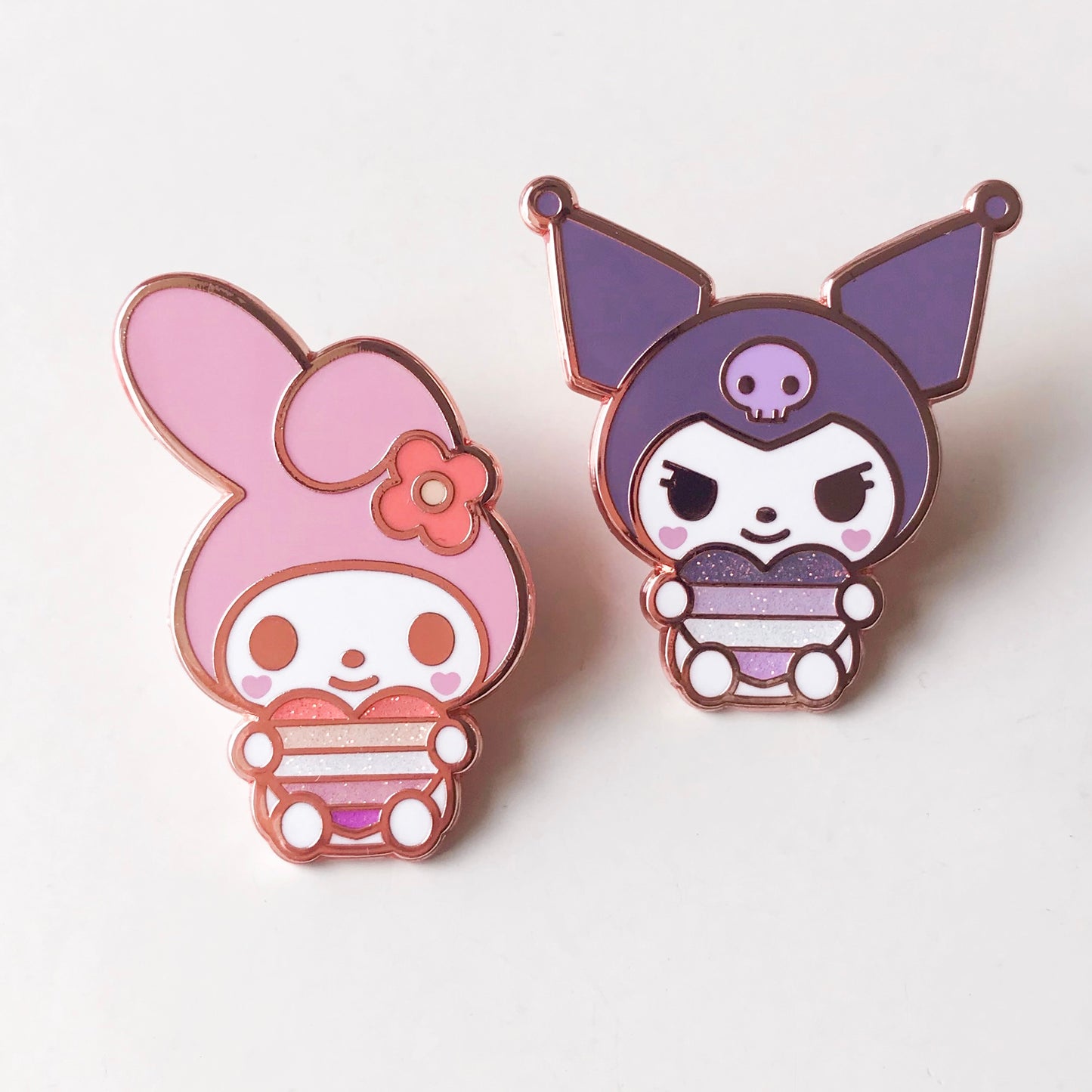 Fanart Enamel Pins ♡ Kawaii Pride Friends