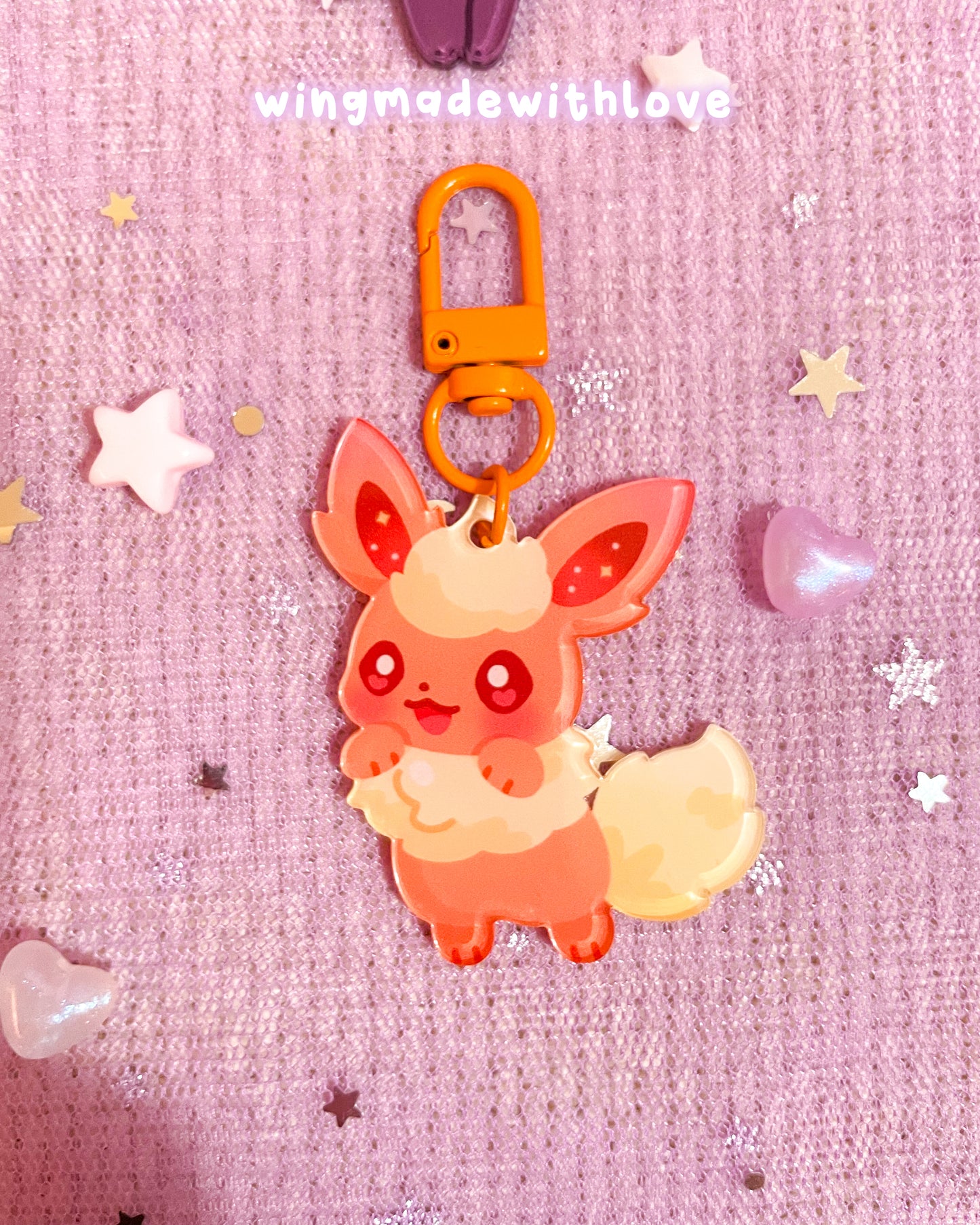 Fanart Keychains ♡ Elemental Fox Kitsune