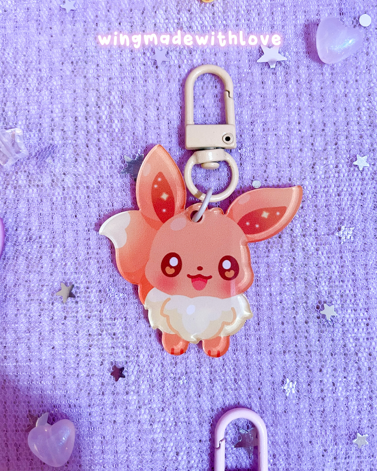 Fanart Keychains ♡ Elemental Fox Kitsune