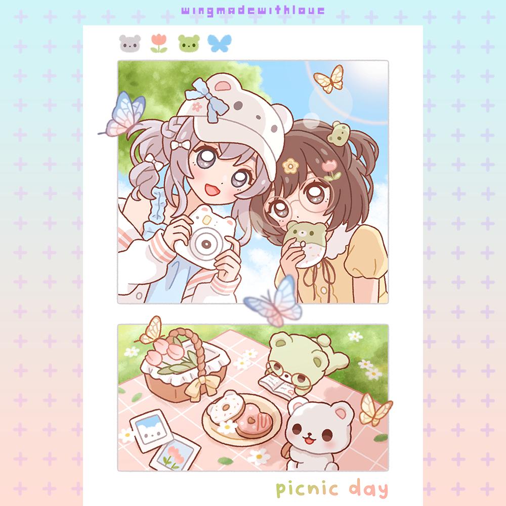 OC Print ♡ Picnic Day (Dubu & Moka)