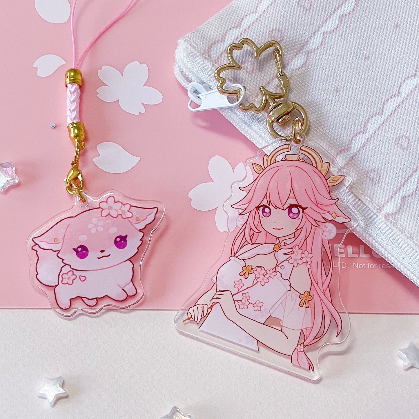 Genshin Keychain Phone Charm ♡ Yae Miko Ganyu