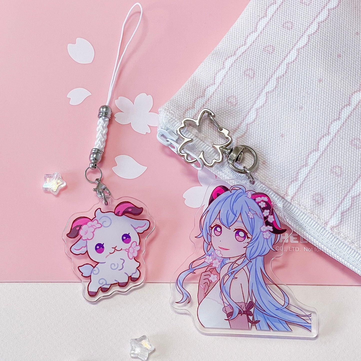 Genshin Keychain Phone Charm ♡ Yae Miko Ganyu
