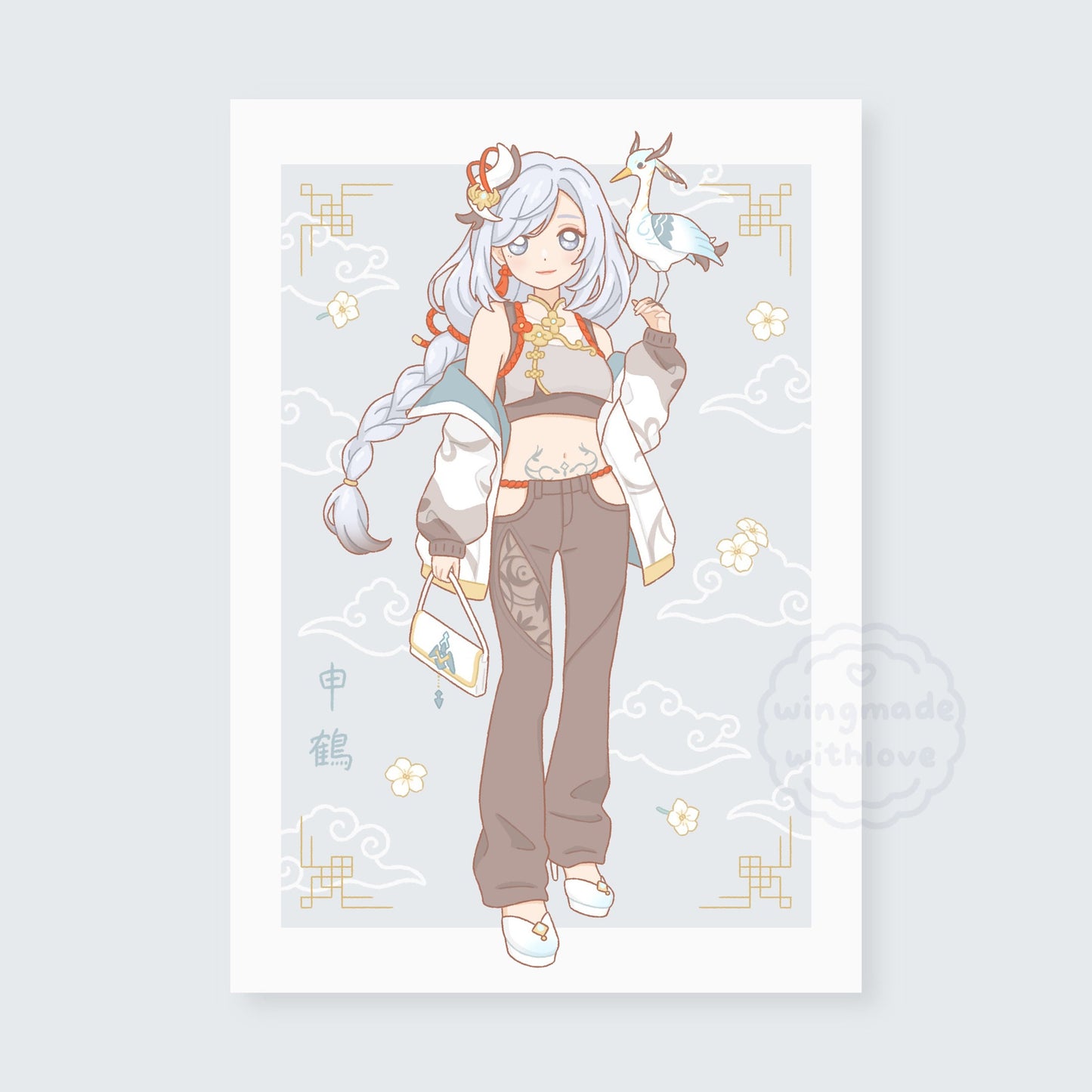 Genshin Print ♡ Hu Tao Shenhe Full Body