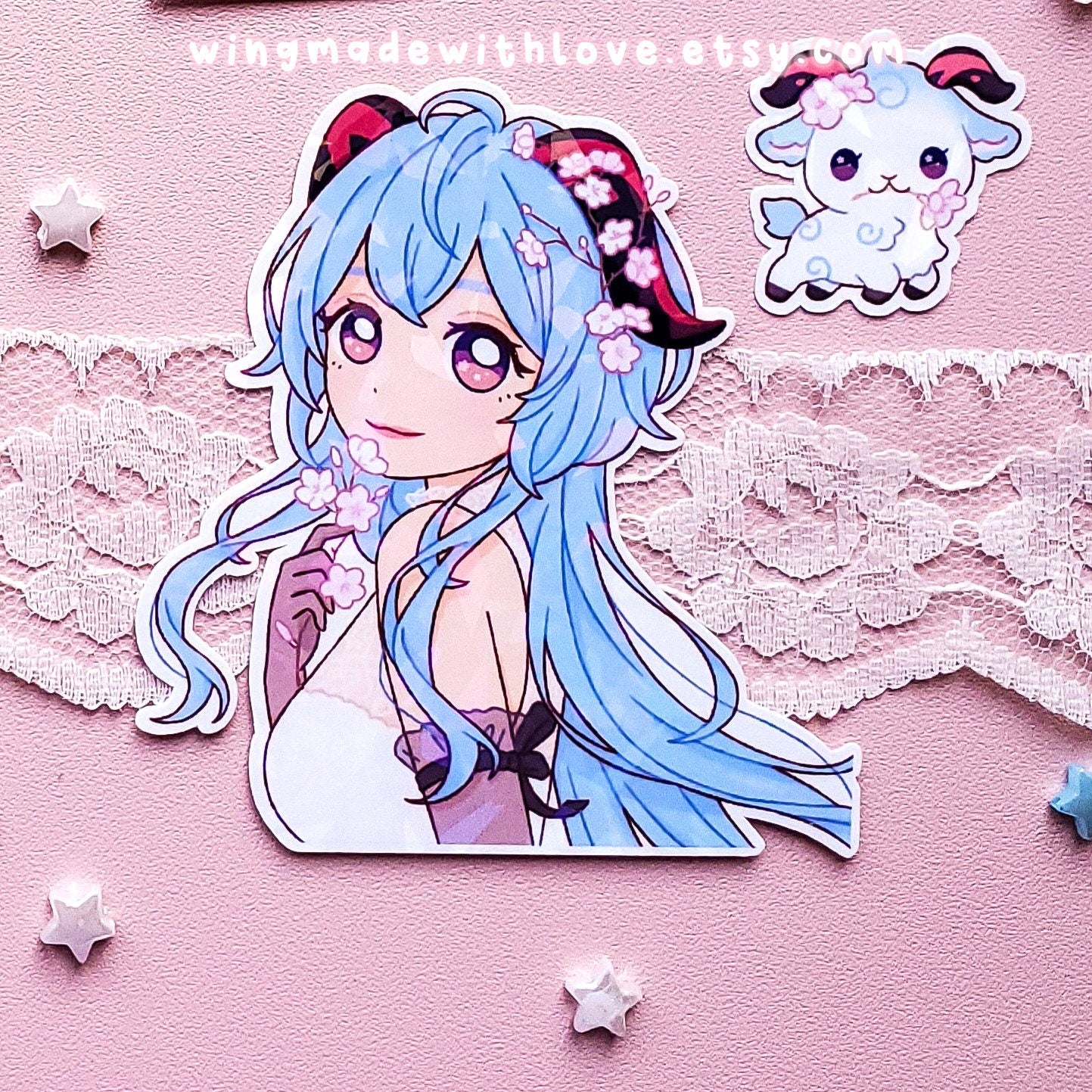 Genshin Stickers ♡ Yae Miko Ayaka Kokomi Ganyu