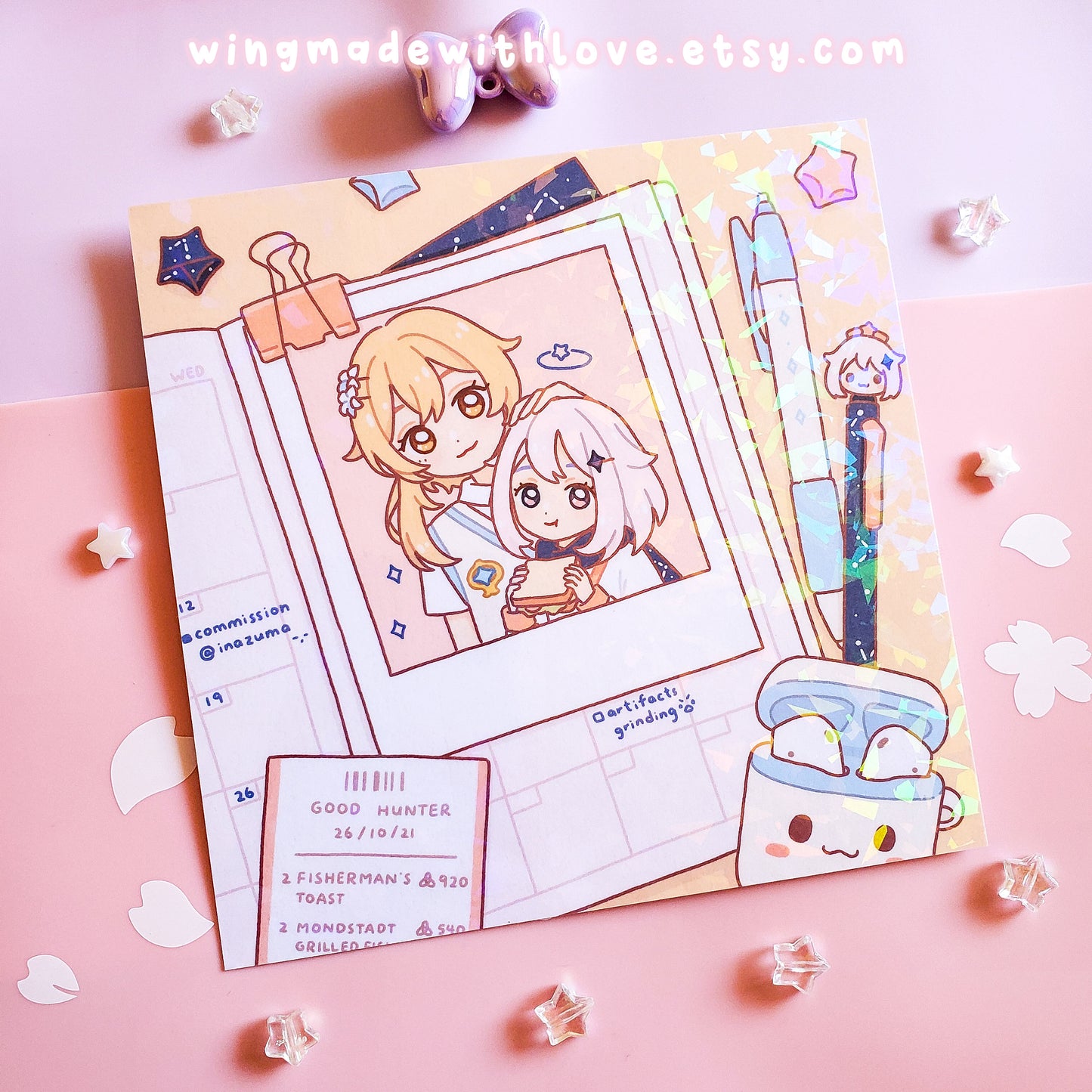Genshin Print ♡ Lumine Paimon