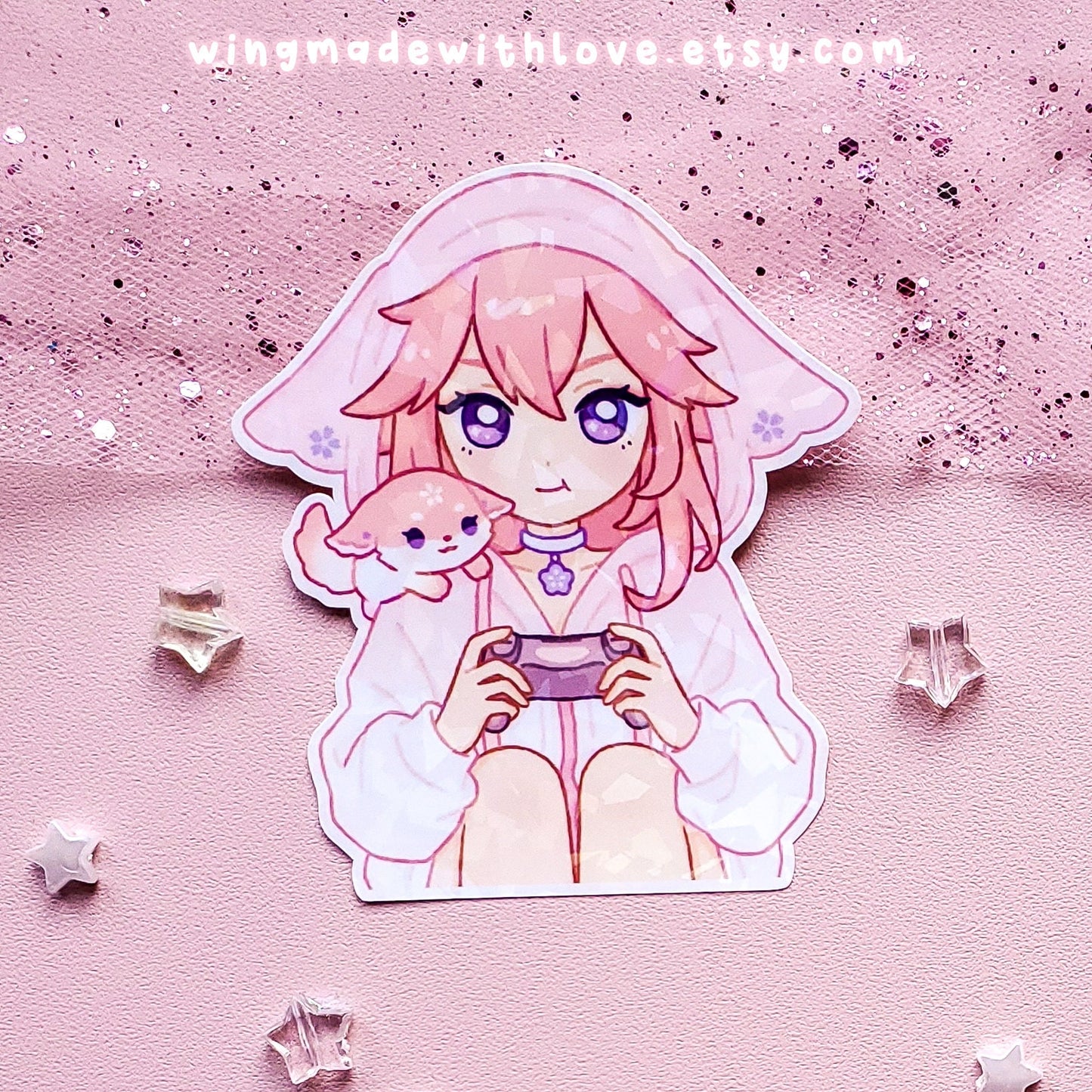 Genshin Stickers ♡ Eimiko Raiden Yae Miko