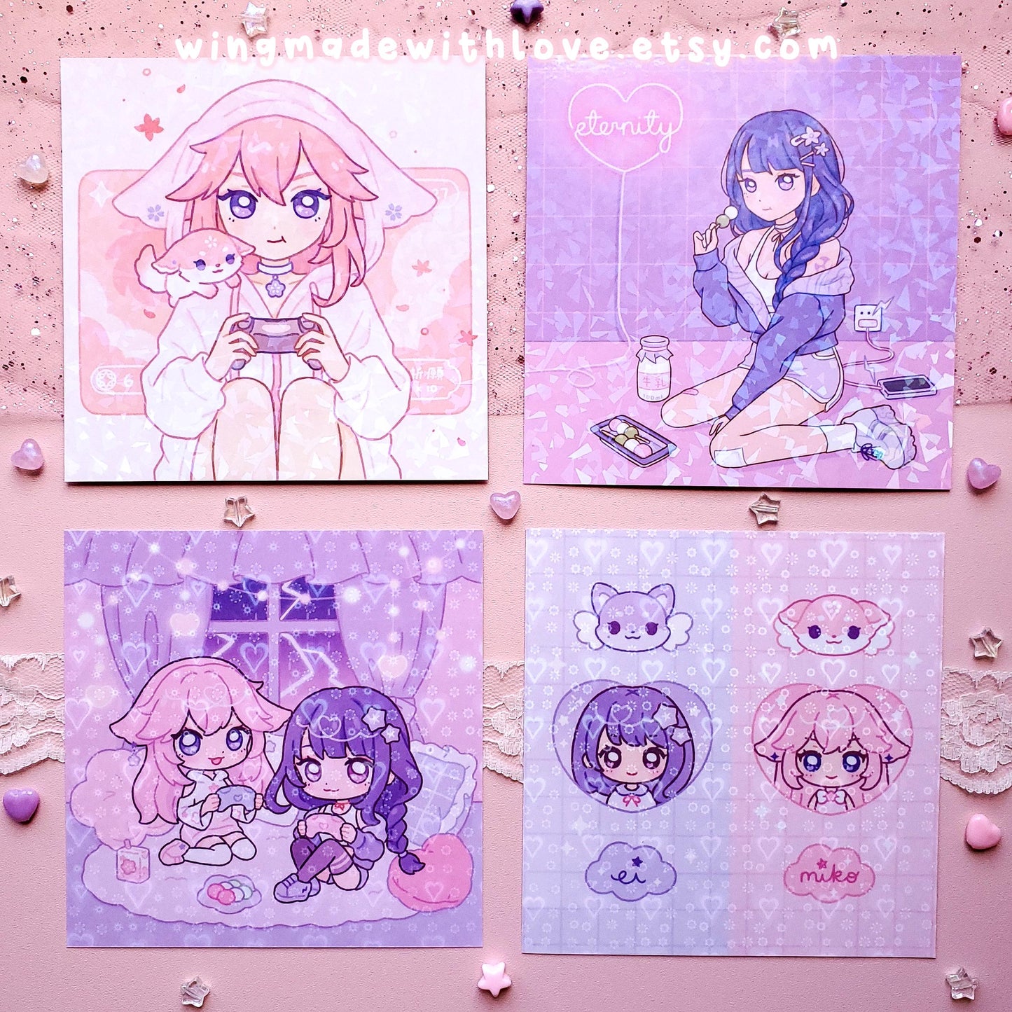 Genshin Print ♡ Eimiko Raiden Yae Miko