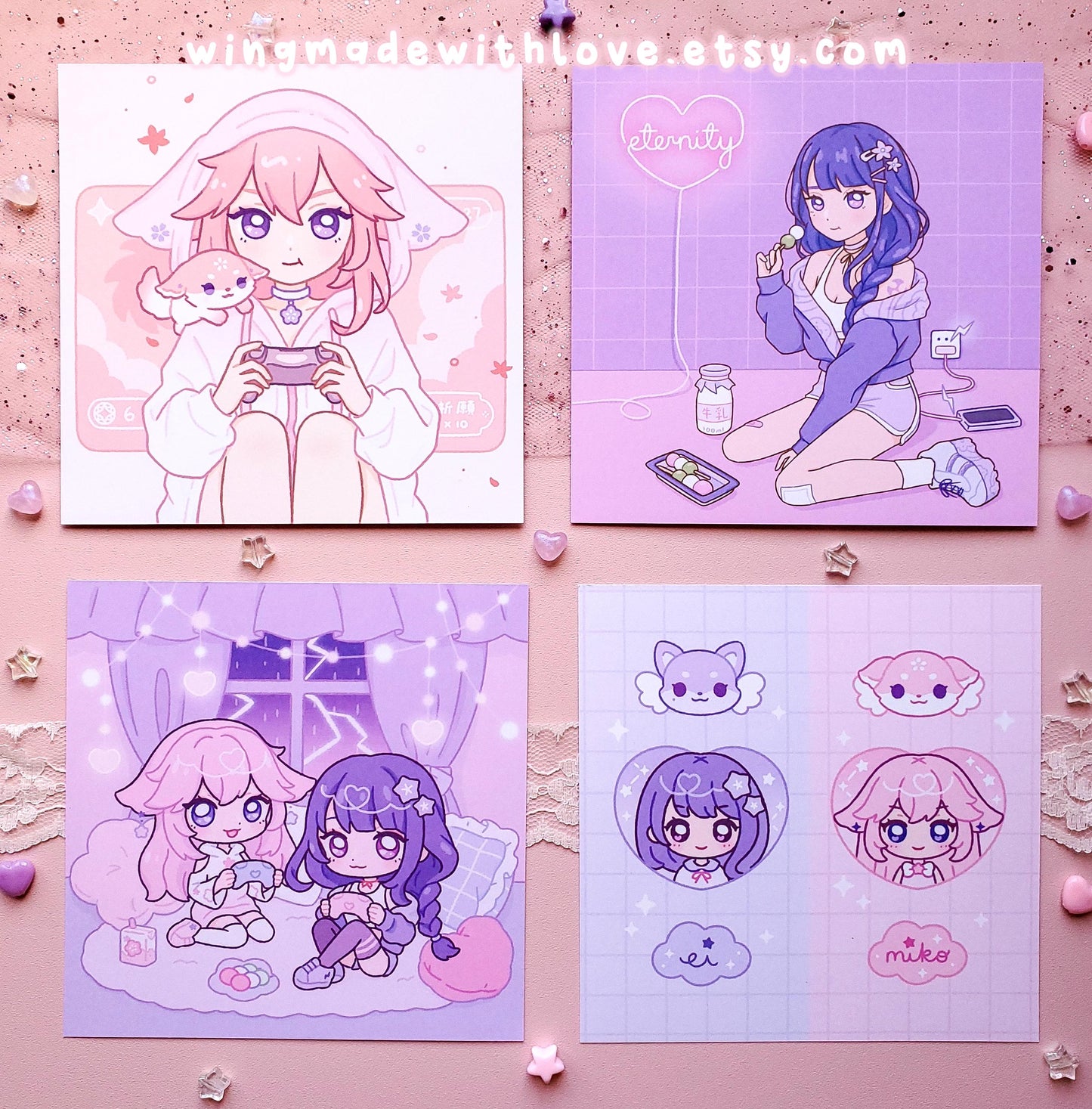 Genshin Print ♡ Eimiko Raiden Yae Miko