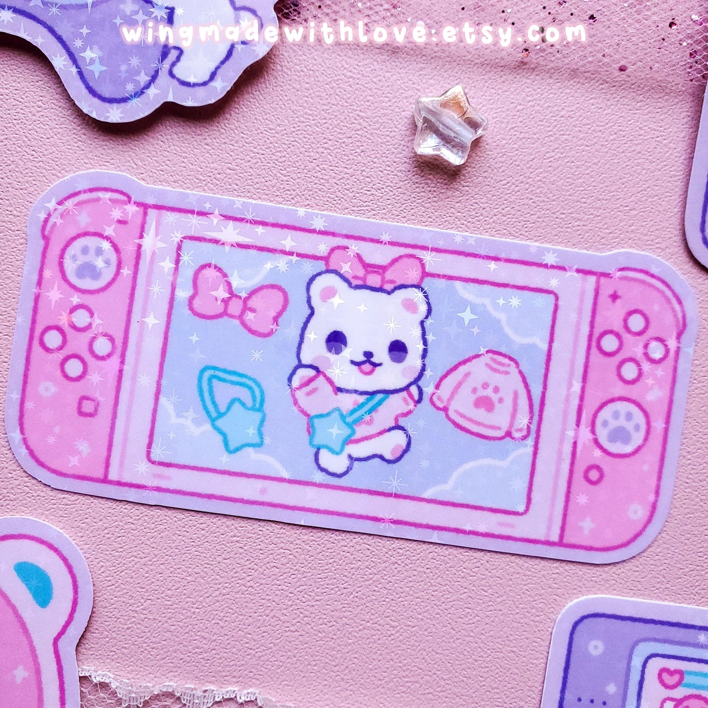 OC Stickers ♡ Retro Gamer Bear