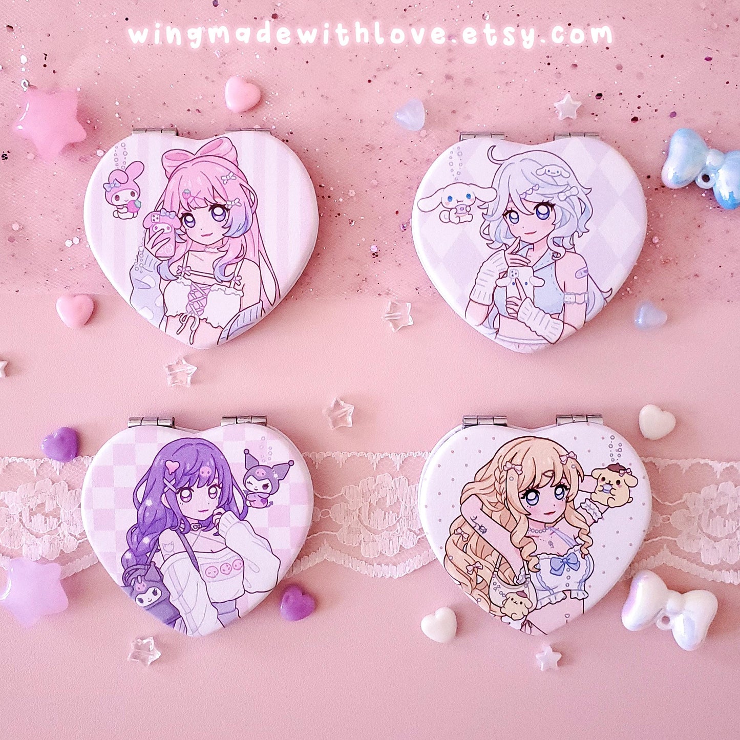 Genshin Mirrors ♡ Kokomi Furina Raiden Navia