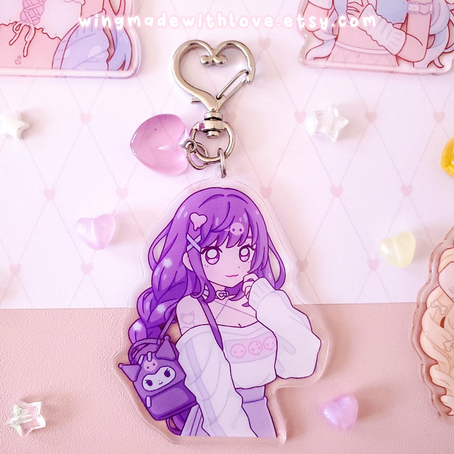 Genshin Keychain ♡ Kokomi Furina Raiden Navia
