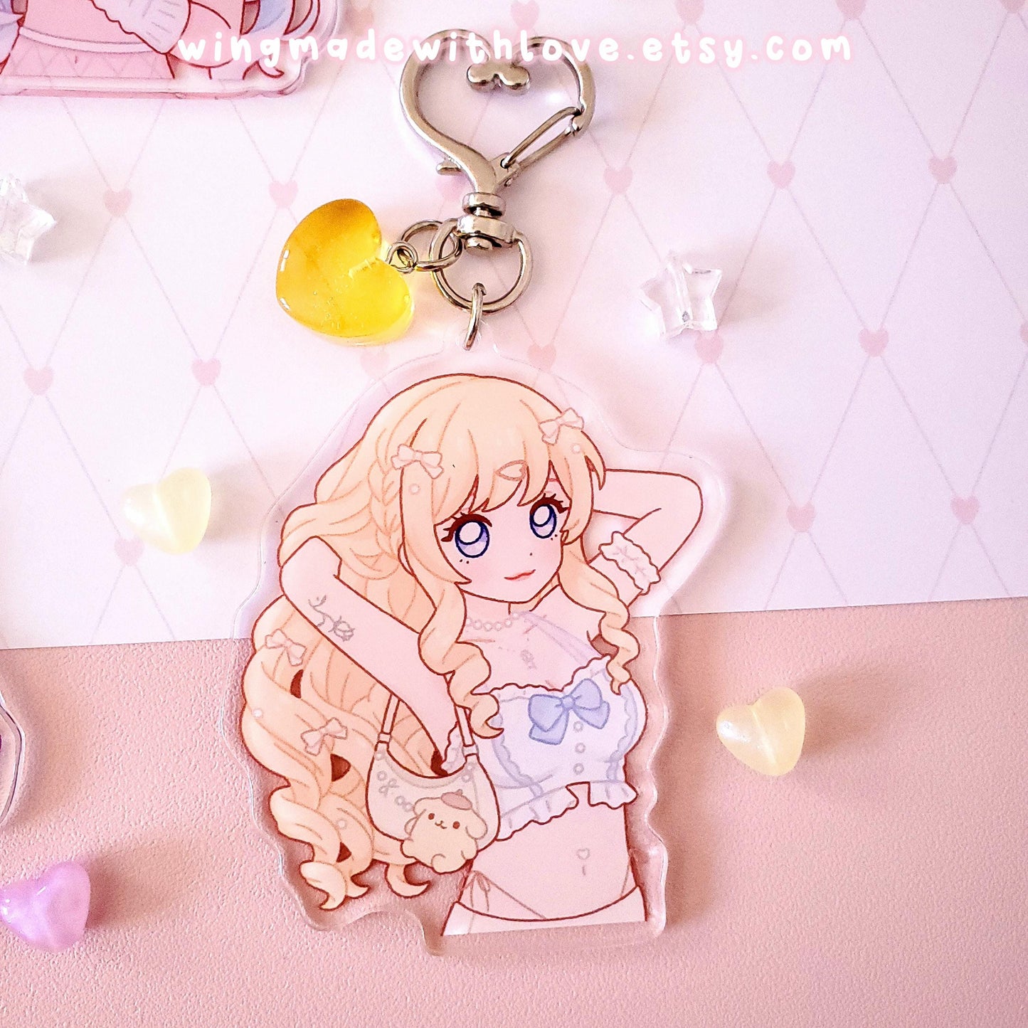 Genshin Keychain ♡ Kokomi Furina Raiden Navia