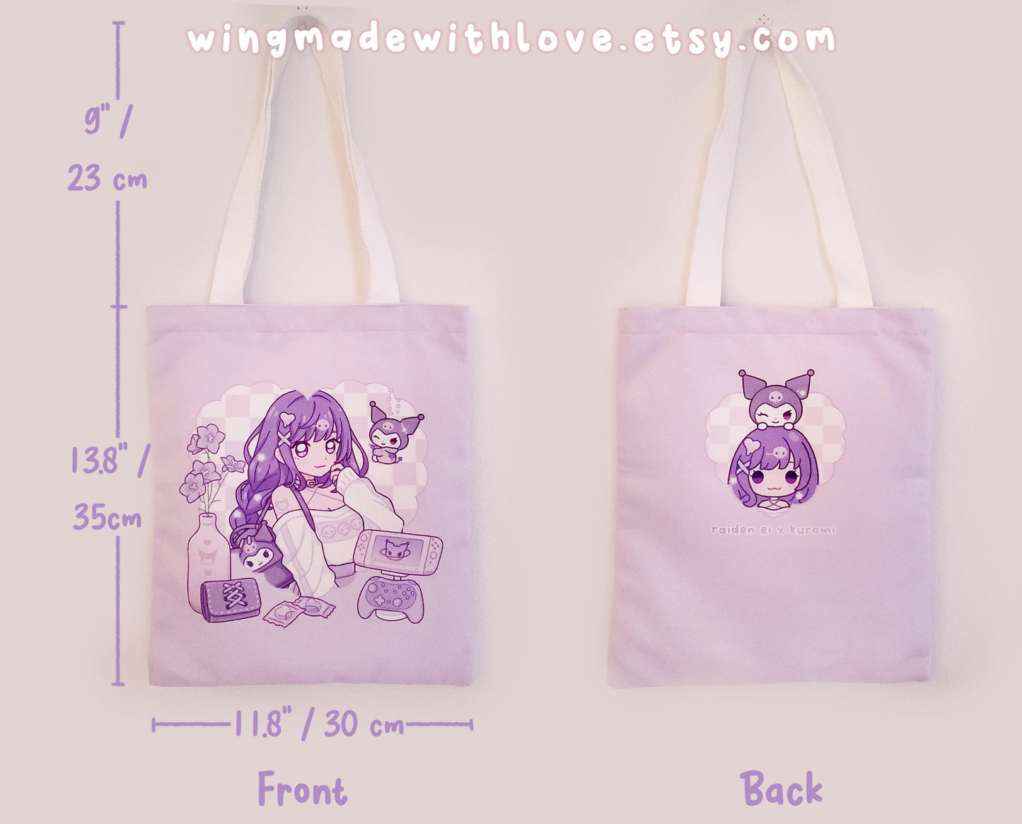 Genshin Tote Bag ♡ Raiden