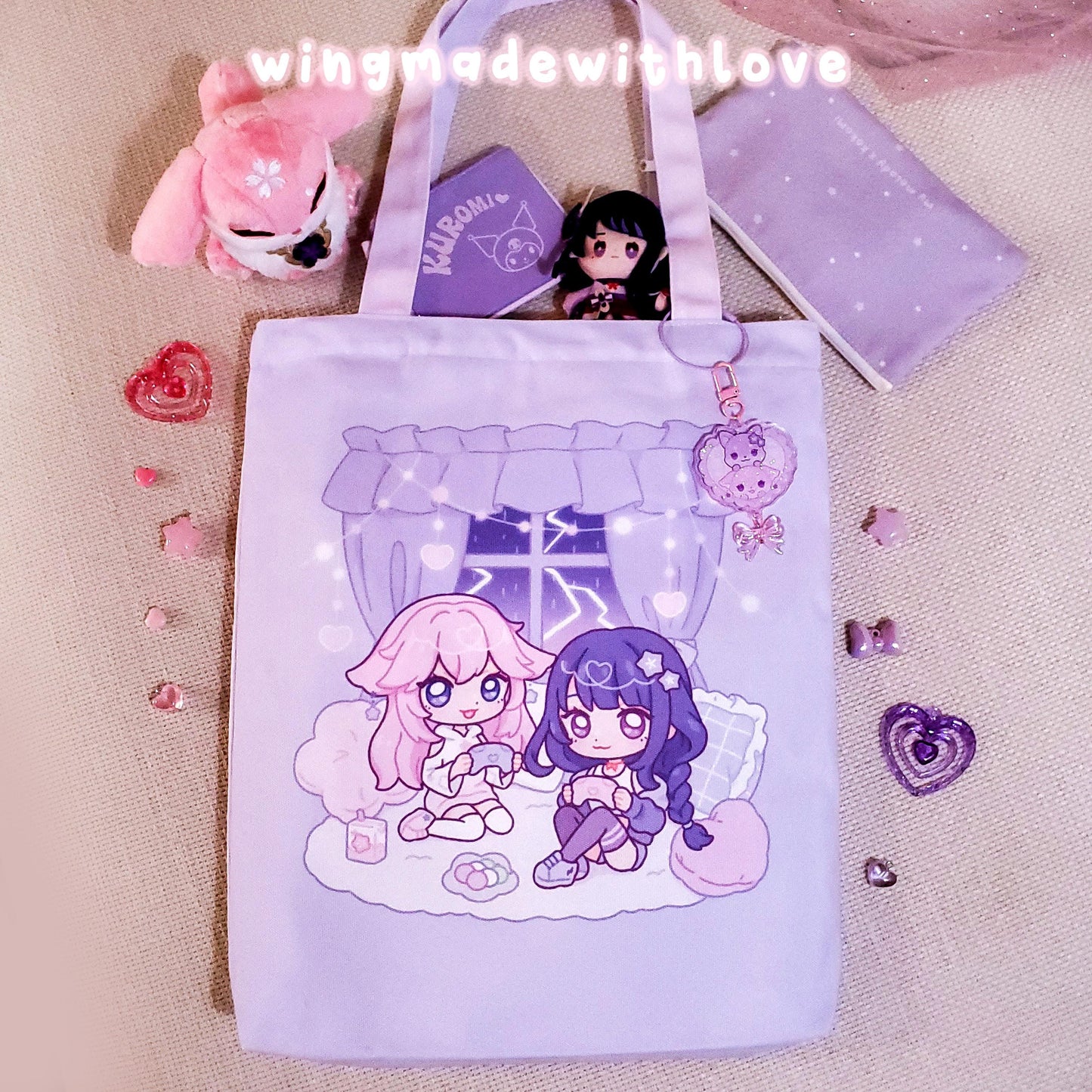 Genshin Tote Bag ♡ Eimiko Raiden Yae Miko