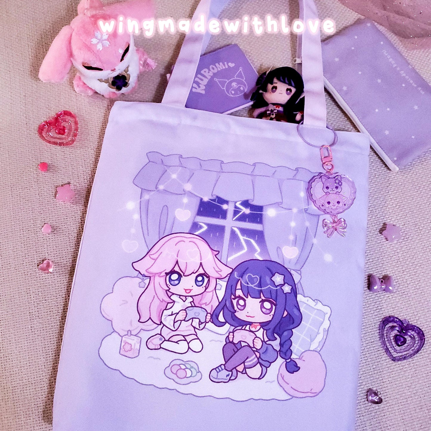 Genshin Tote Bag ♡ Eimiko Raiden Yae Miko