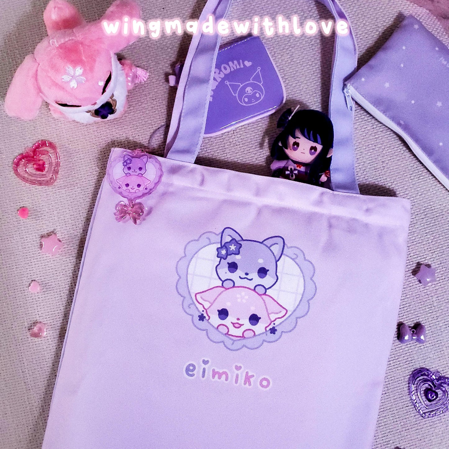 Genshin Tote Bag ♡ Eimiko Raiden Yae Miko
