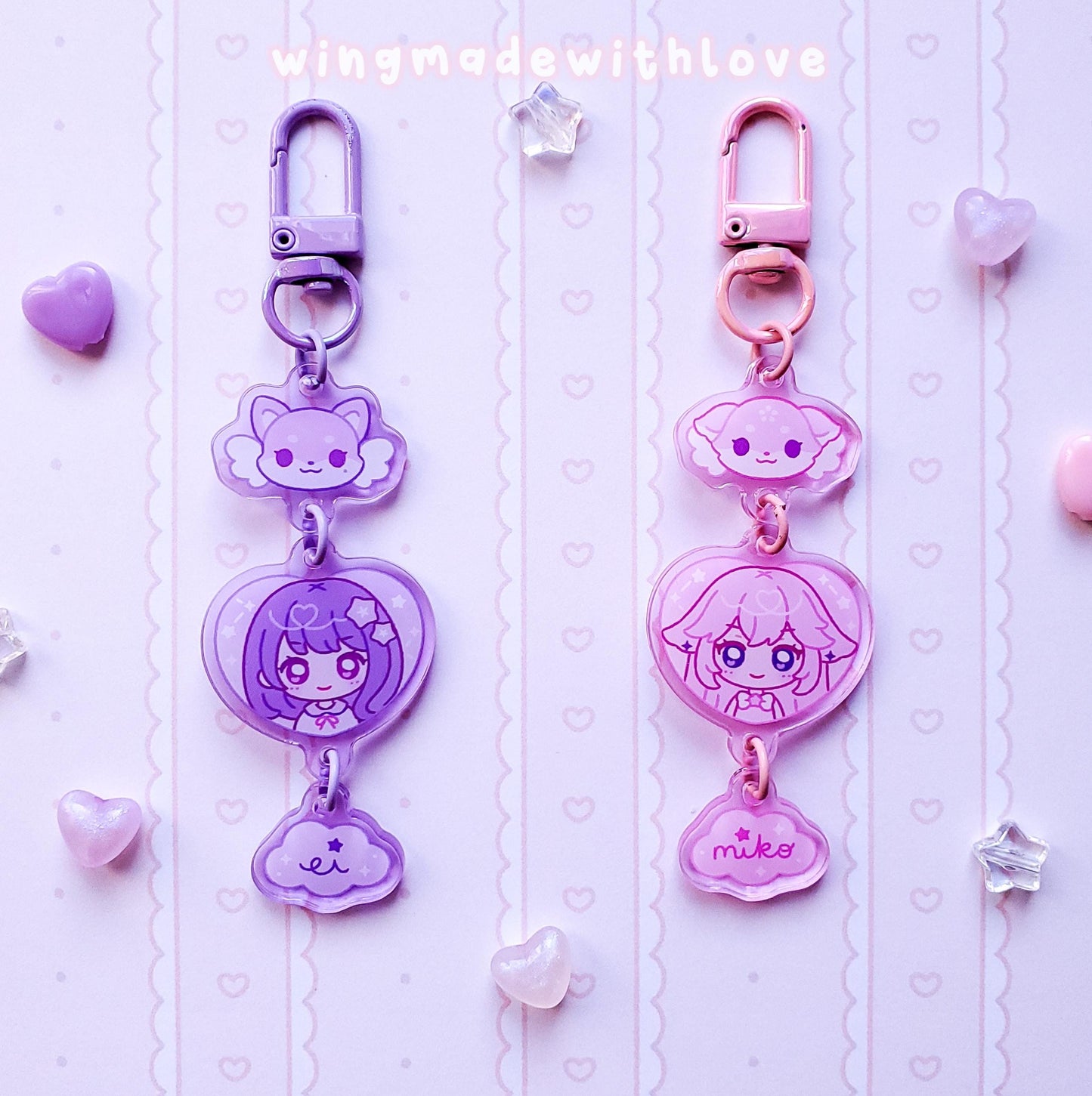 Genshin Keychain ♡ Eimiko Raiden Ei Yae Miko