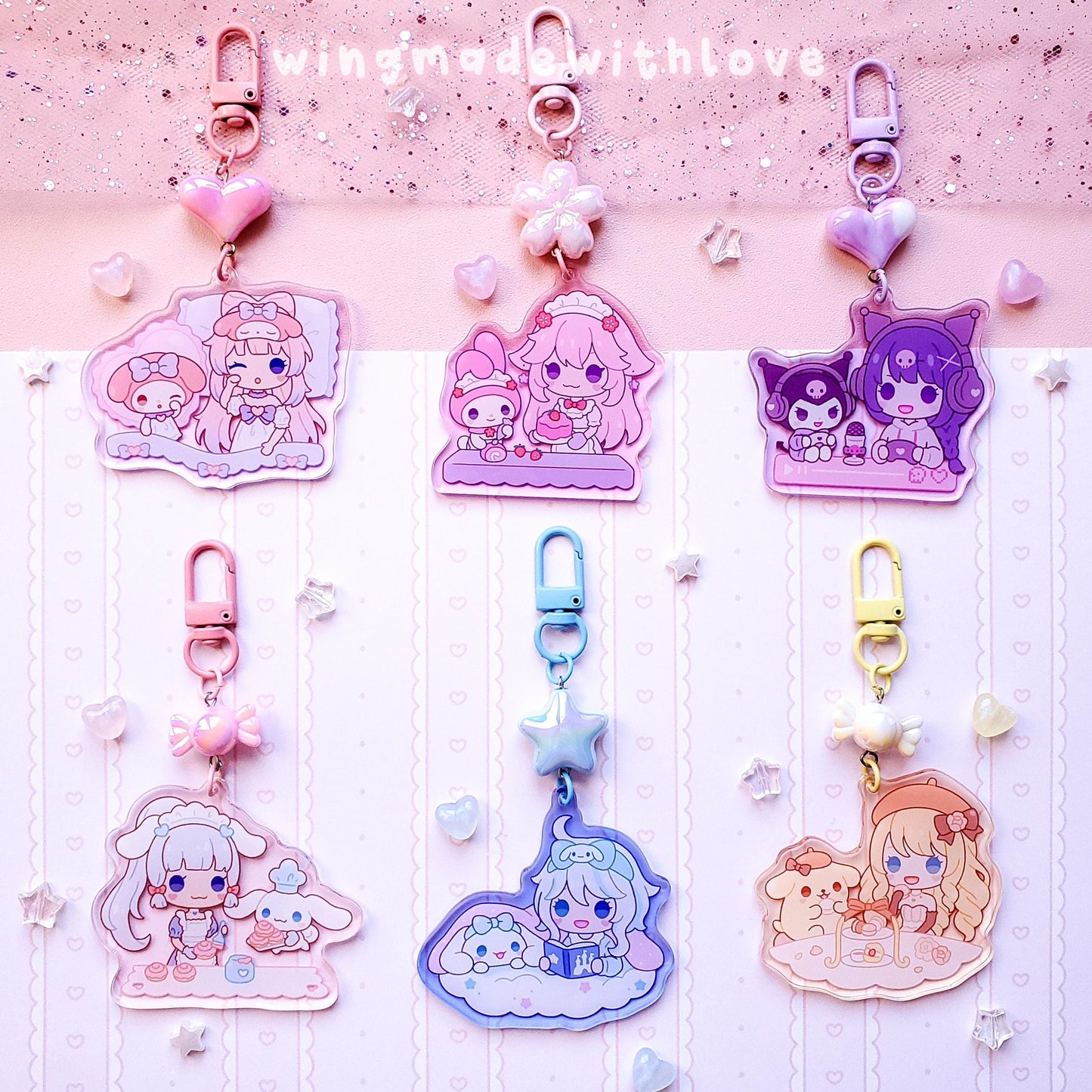 Genshin Keychain ♡ Kokomi Yae Miko Raiden Ei Ayaka Furina Navia