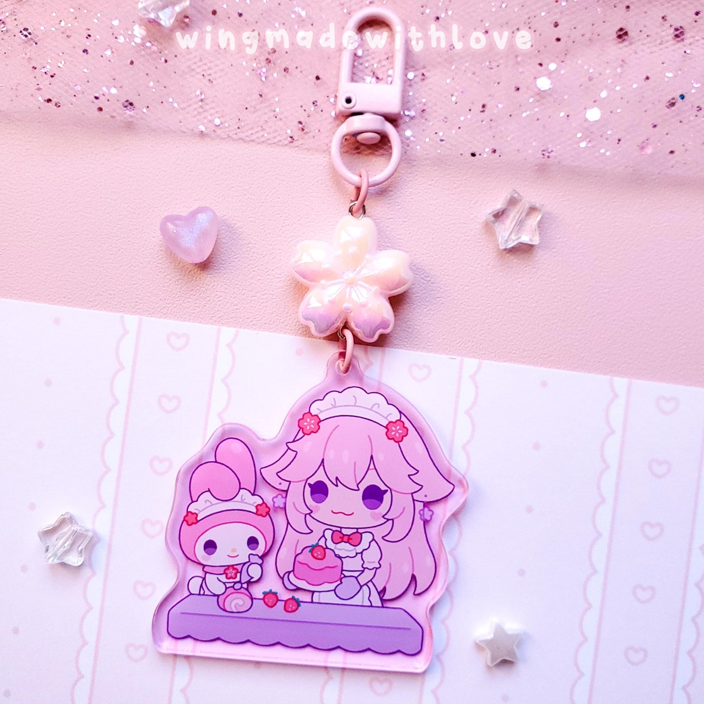 Genshin Keychain ♡ Kokomi Yae Miko Raiden Ei Ayaka Furina Navia