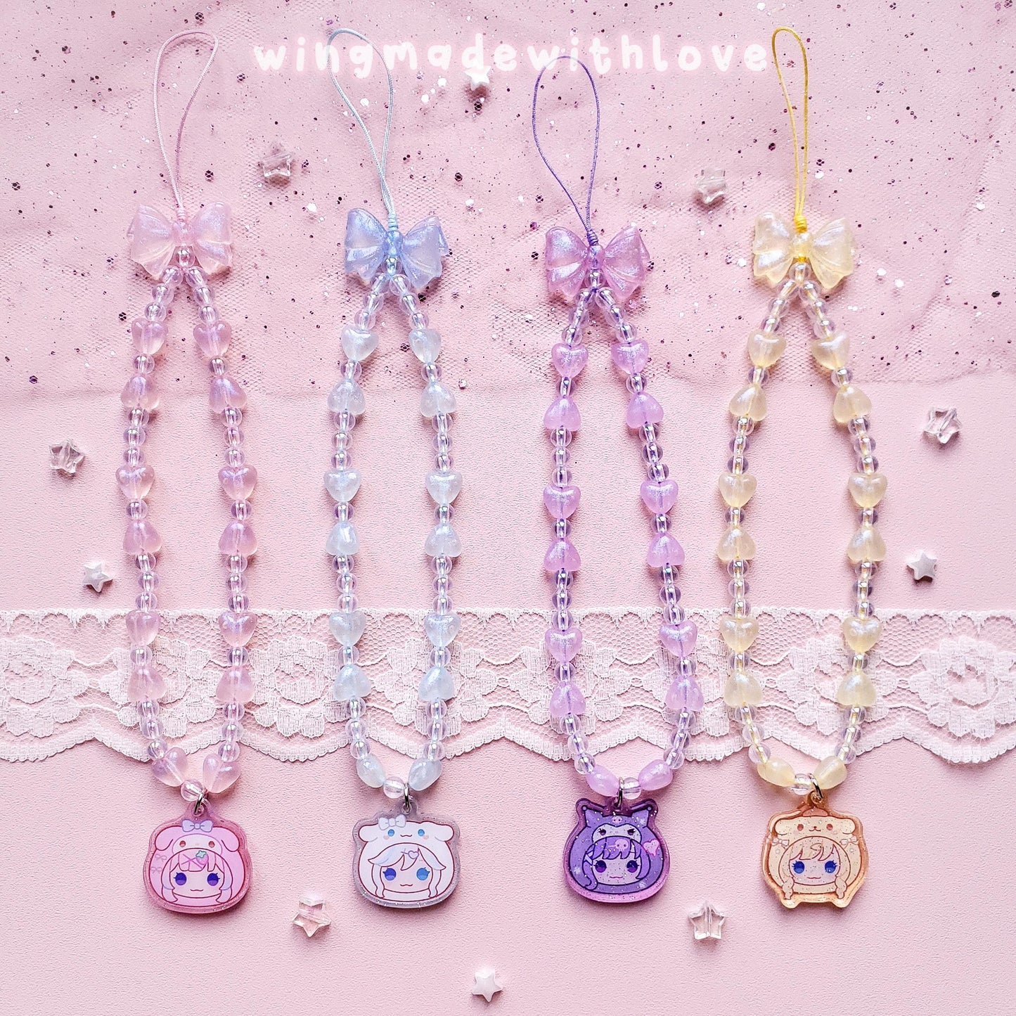 Genshin Phone Wristlet Strap ♡ Kokomi Furina Raiden Navia