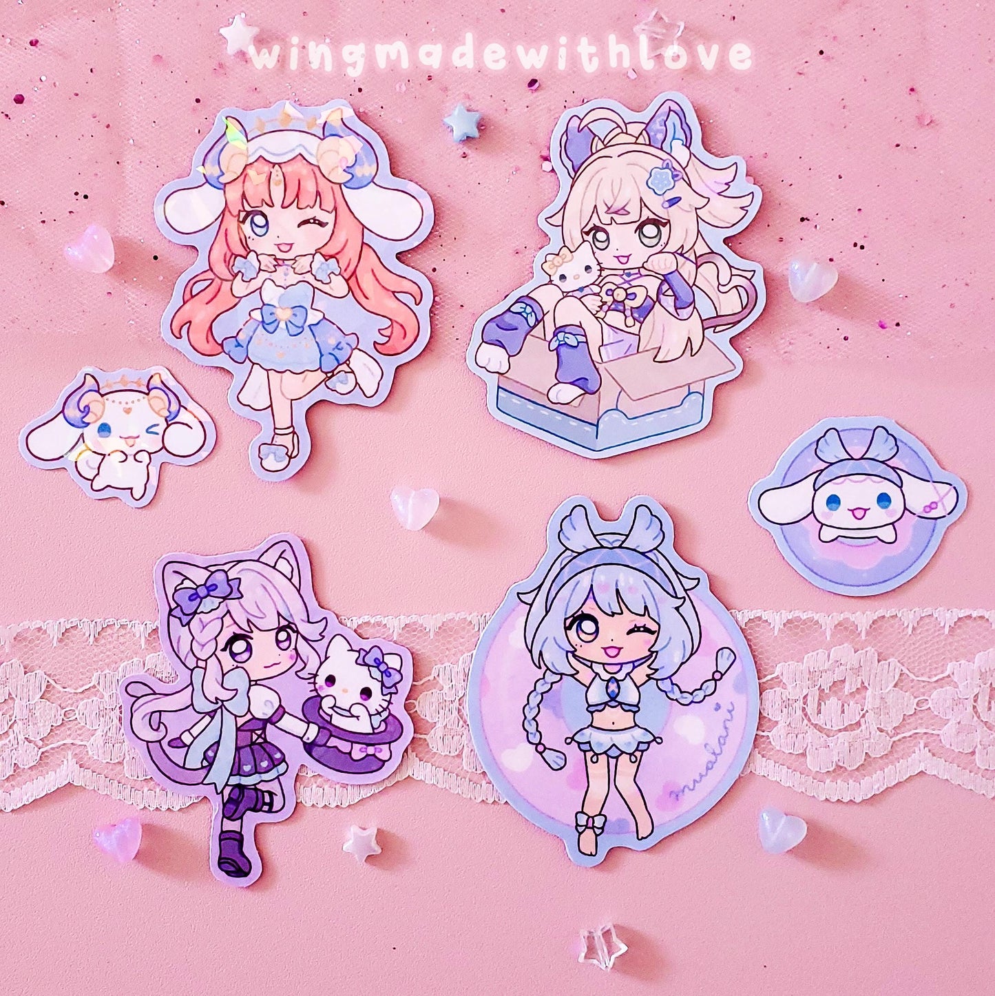Genshin Stickers ♡ Nilou Kirara Lynette Mualani