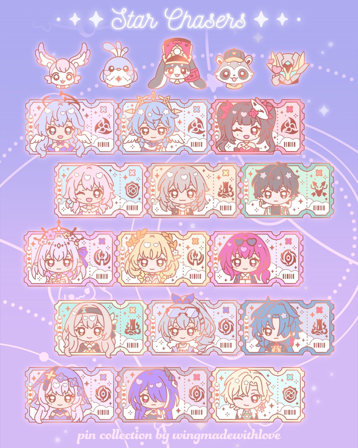 Honkai Star Rail ♡ Enamel Pins