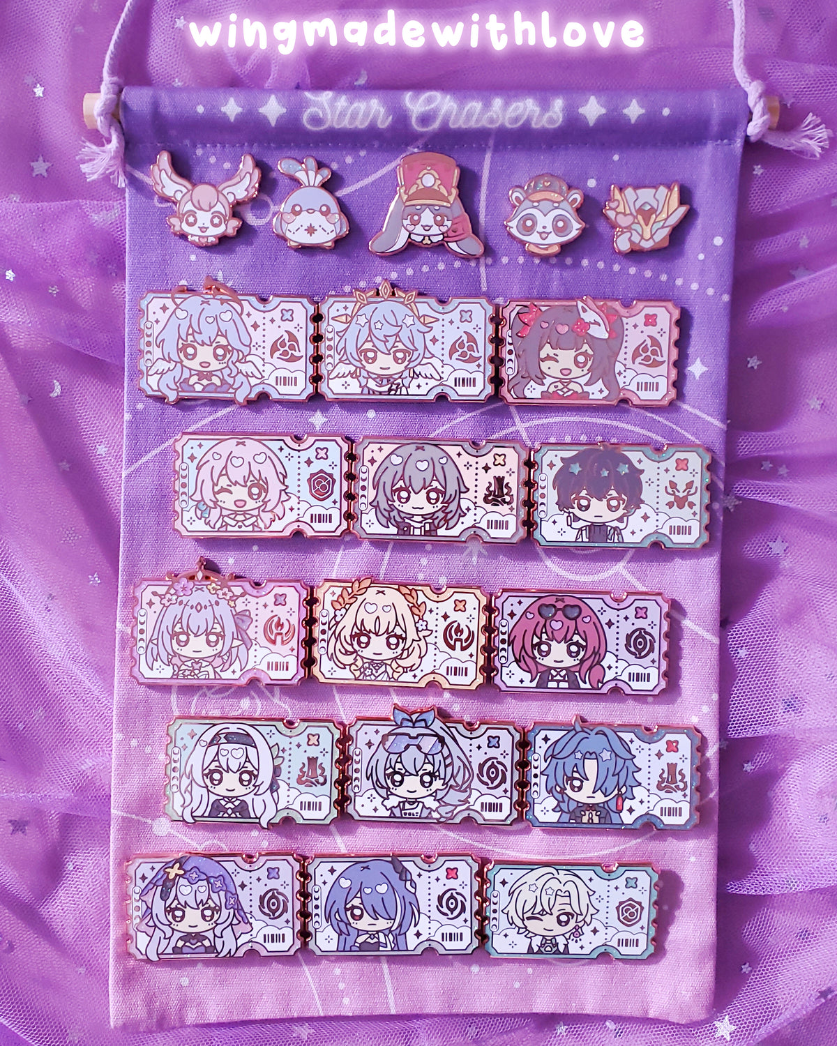 Honkai Star Rail ♡ Enamel Pins
