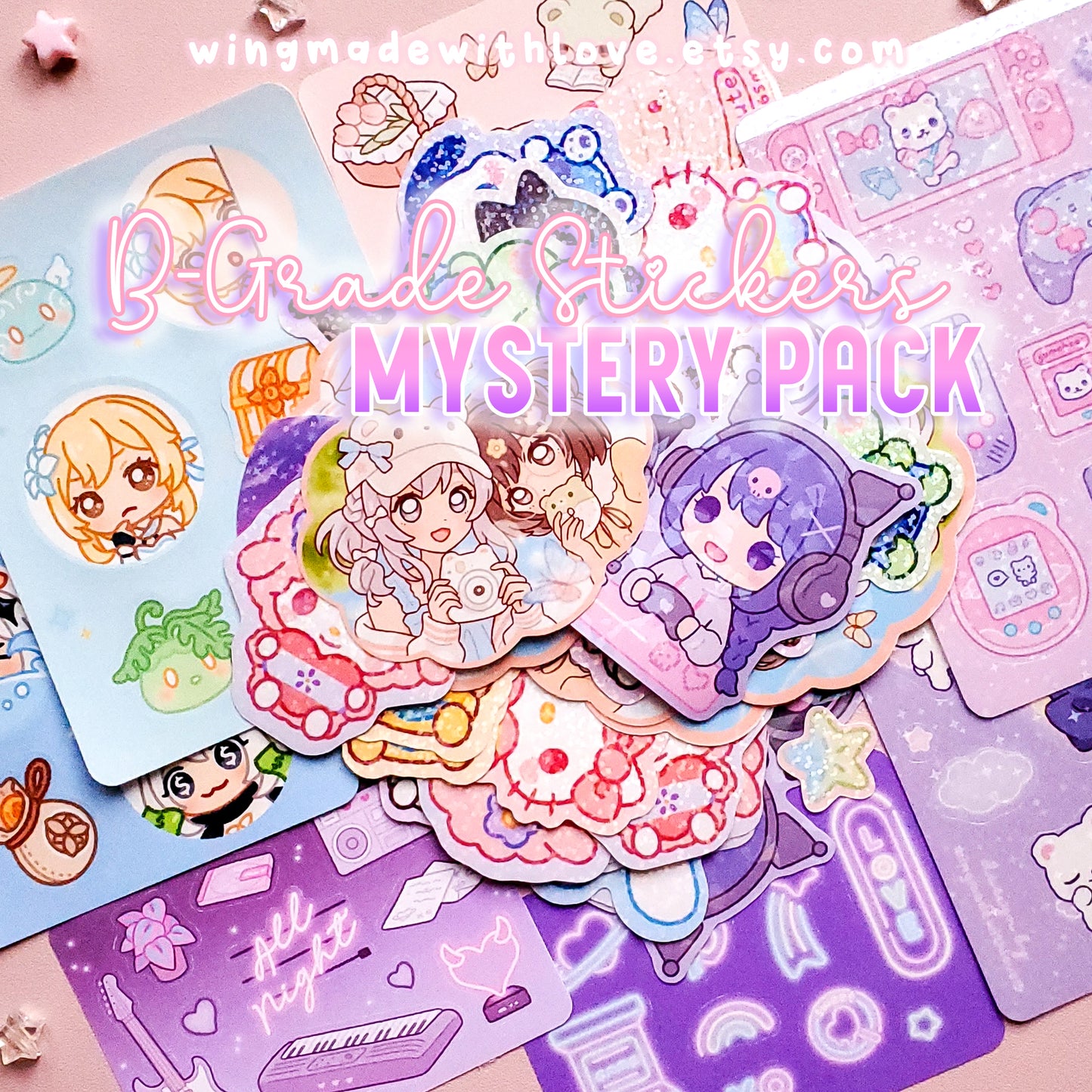 Mystery Pack ♡ B-grade Stickers