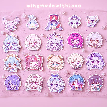 Honkai Star Rail ♡ Sticker Pack of 20 characters