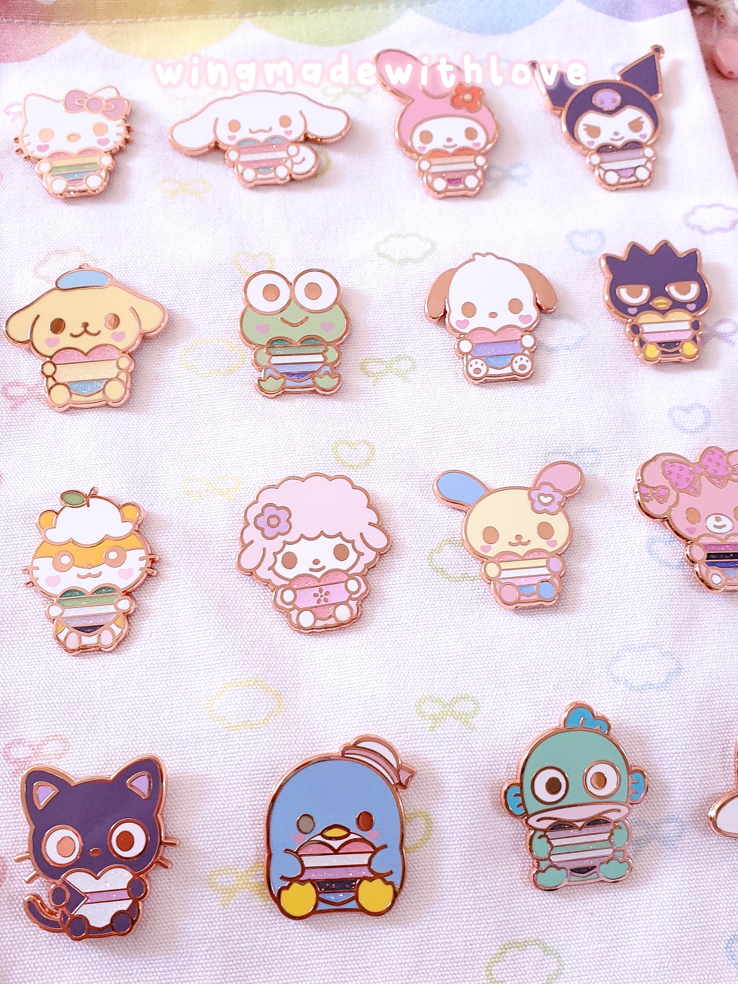 Fanart Enamel Pins ♡ Kawaii Pride Friends