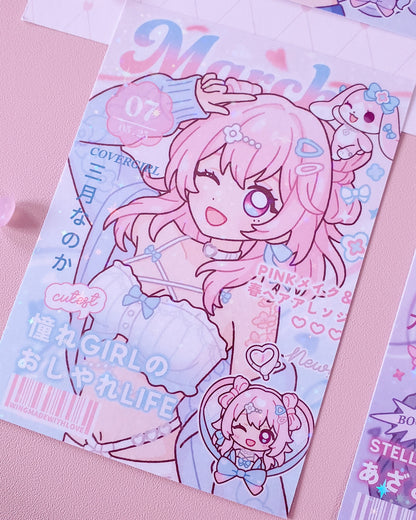 Honkai Star Rail Print Magazine Style ♡ Robin Firefly March 7th Kafka