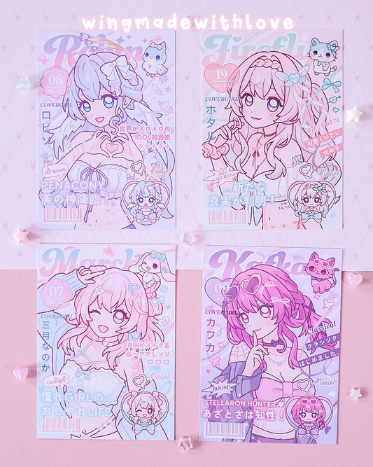 Honkai Star Rail Print Magazine Style ♡ Robin Firefly March 7th Kafka