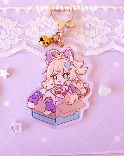 Portachiavi e ciondoli per telefono Genshin ♡ Lynette & Kirara