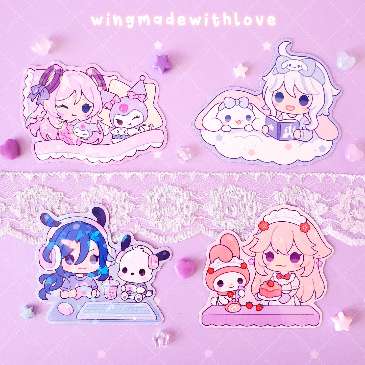 Adesivi Genshin ♡ Citlali Furina Clorinde Yae Miko