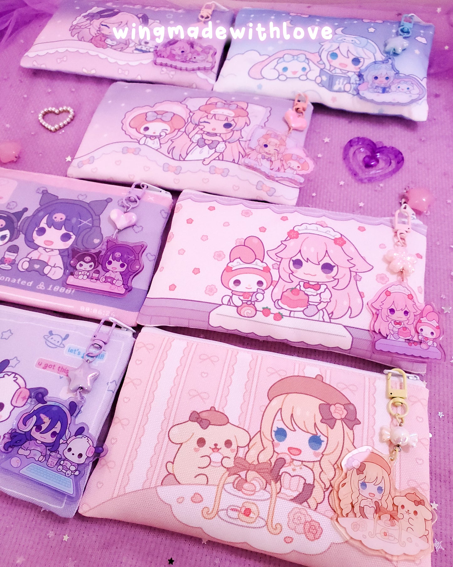 Genshin Pouches ♡ Citlali Furina Kokomi Raiden Yae Clorinde Navia