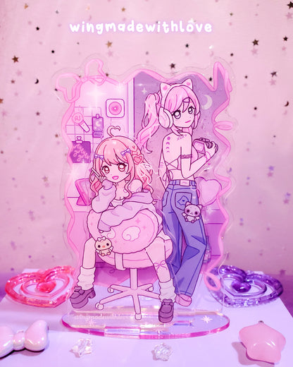 OC Standee ♡ Cozy Bedroom Anime Girls ♡ Rei & Mimi