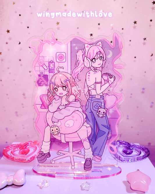 OC Standee ♡ Cozy Bedroom Anime Girls ♡ Rei & Mimi