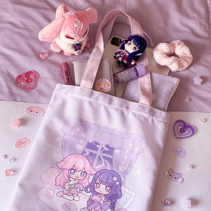 PRE-ORDER Genshin Tote Bag ♡ Eimiko Raiden Yae Miko