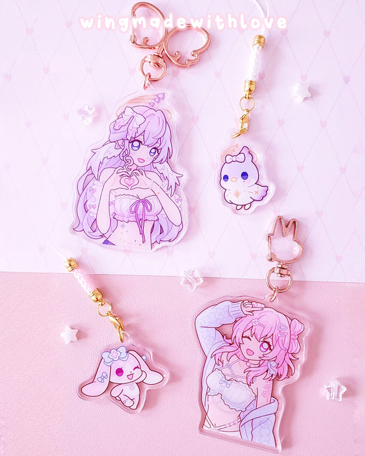 Honkai Star Rail Keychains & Phone Charms ♡ Robin March 7th
