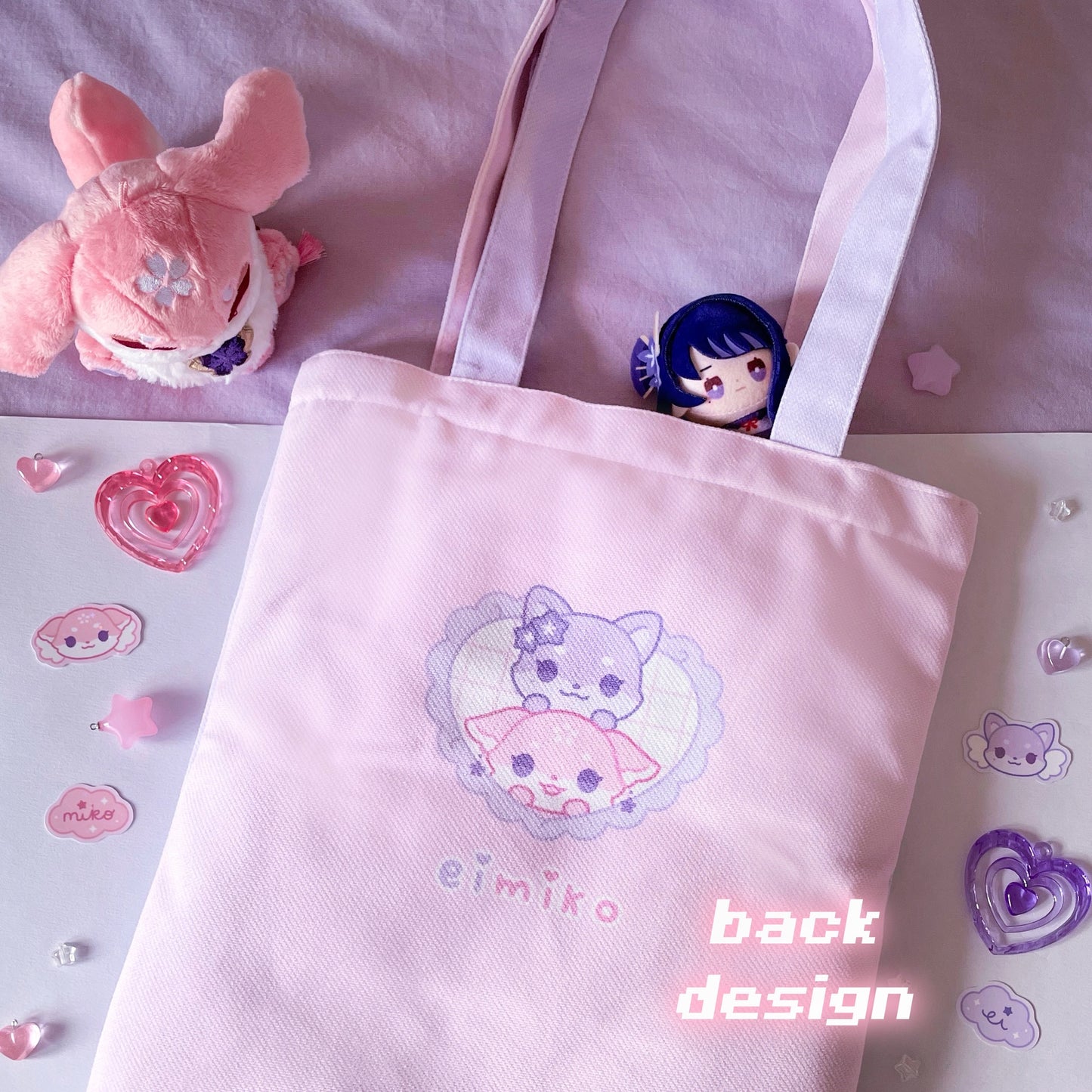 PRE-ORDER Genshin Tote Bag ♡ Eimiko Raiden Yae Miko