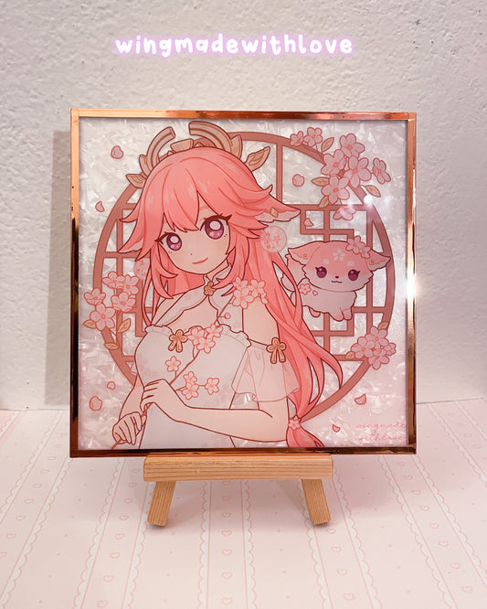 Genshin Shikishi Art Board ♡ Yae Miko