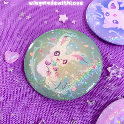 Fanart Pin Buttons 58mm ♡ Elemental Fox Kitsune